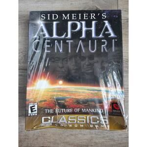 Sid Meier's Alpha Centauri PC Game Classics Edition Brand New Factory Sealed BIG